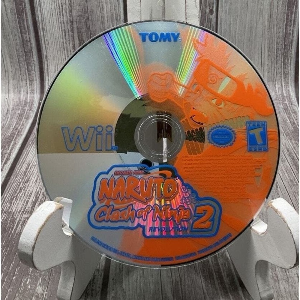 Naruto Clash of Ninja Revolution 2 Nintendo Wii Disc Only Tomy Fighting Game